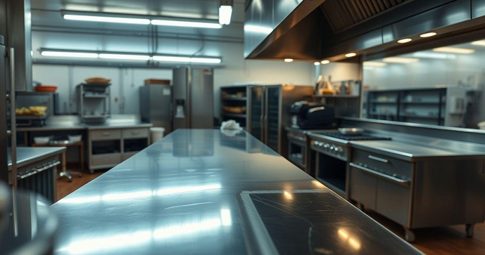 Bancada Inox na Cozinha Industrial: O Segredo para Praticidade e Estilo